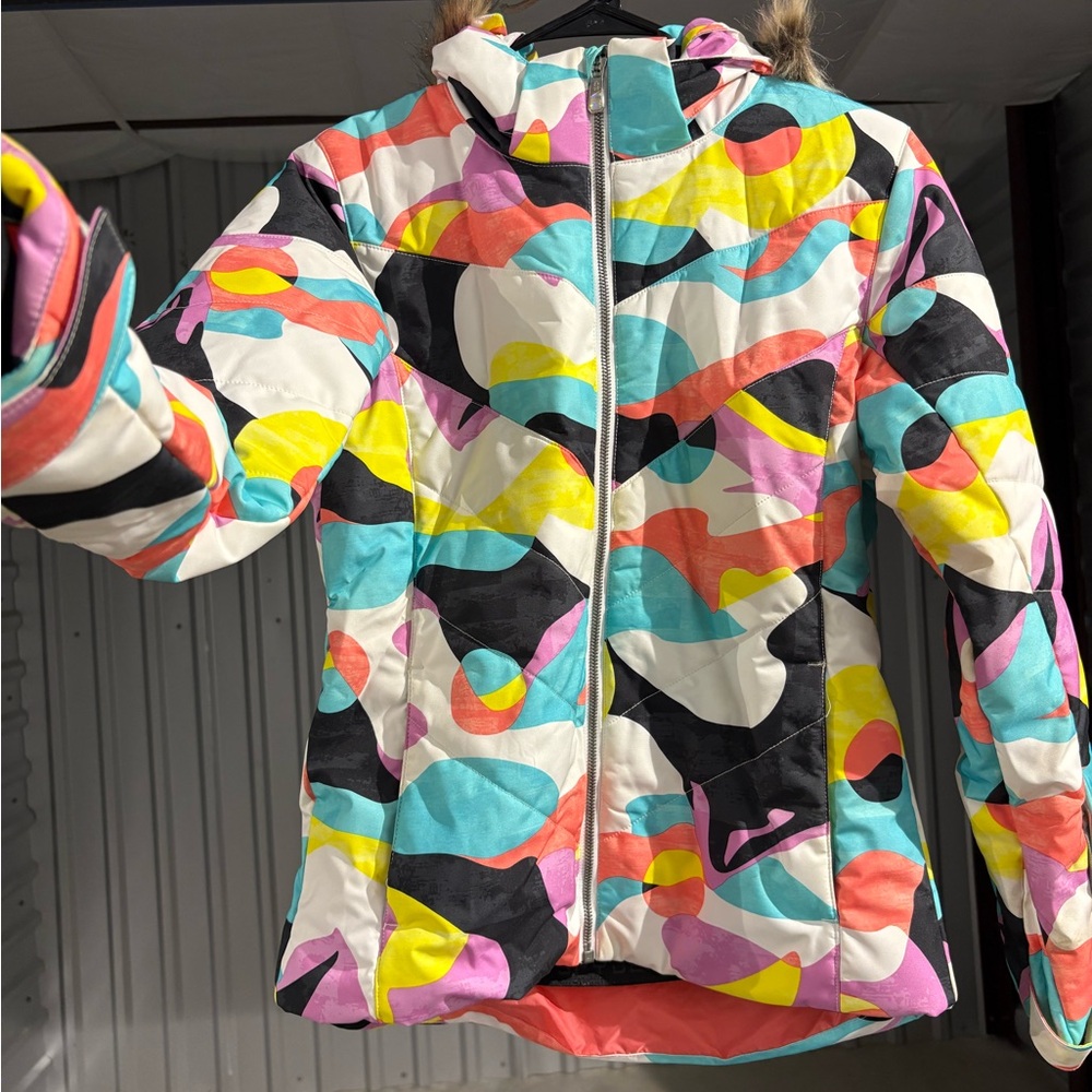 Spyder Colorful Kids Puffer Ski Jacket